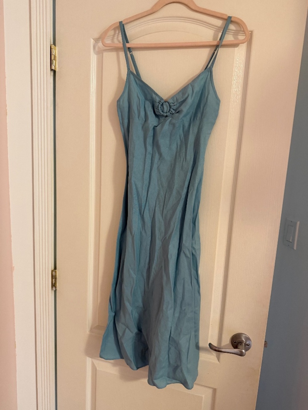 Linen slip dress
